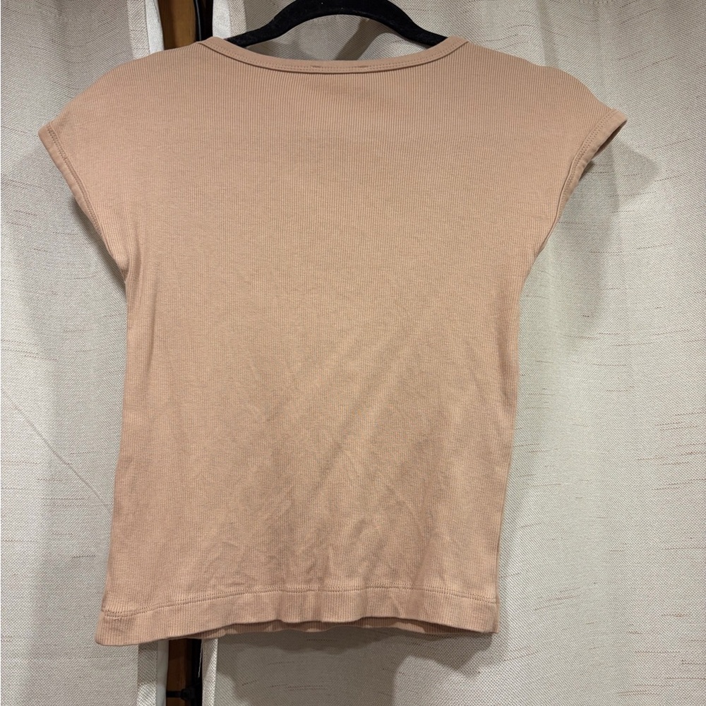 Zara basic ribbed tee - Picture 3 of 3